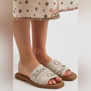 Chloe Woody Sandals Blushy Beige
